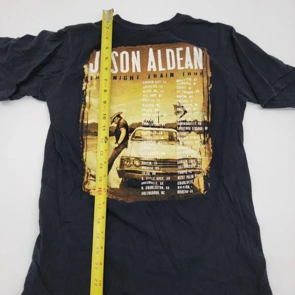 Jason Aldean The Night Train Tour T-Shirt Mens Sz S Concert Country Music - Picture 3 of 4